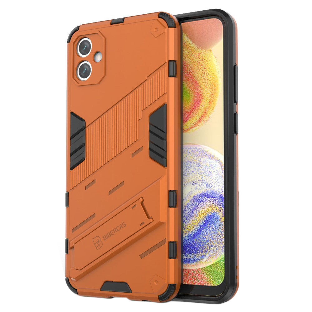 Shockproof hybrid cover with a modern touch for Samsung Galaxy A04e - Orange