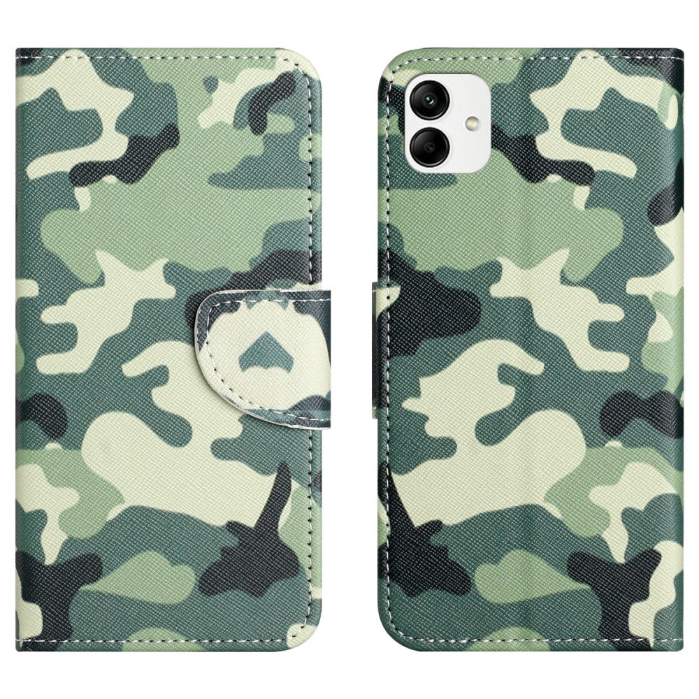 Wonderland Samsung Galaxy A04e flip case - Camouflage