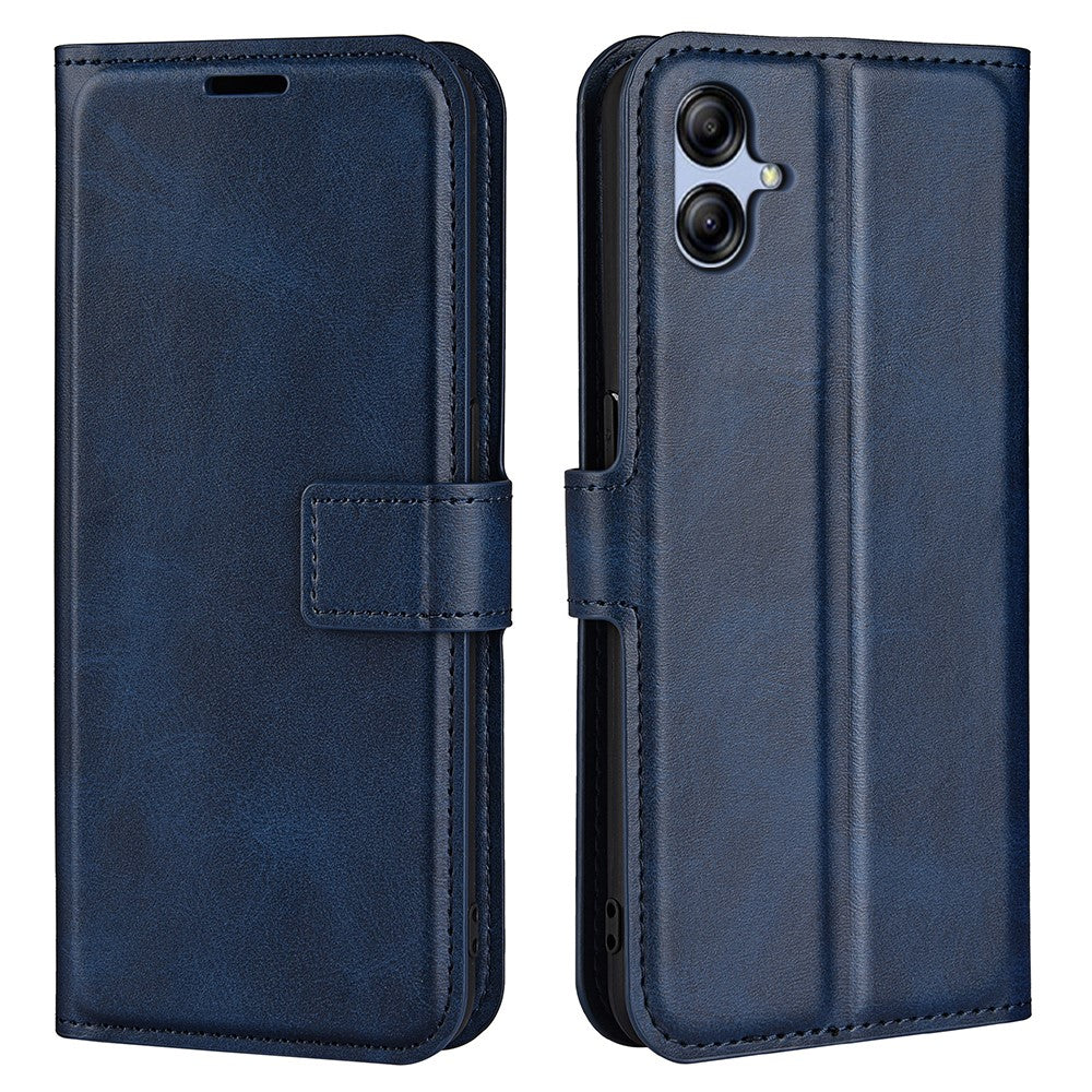 Wallet-style leather case for Samsung Galaxy A04e - Blue
