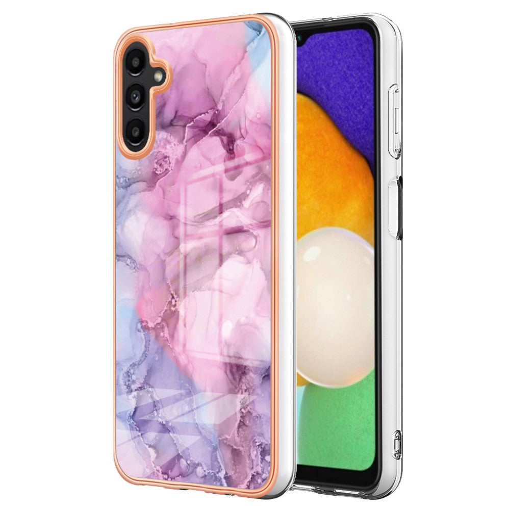 Marble Samsung Galaxy A54 case - Rose