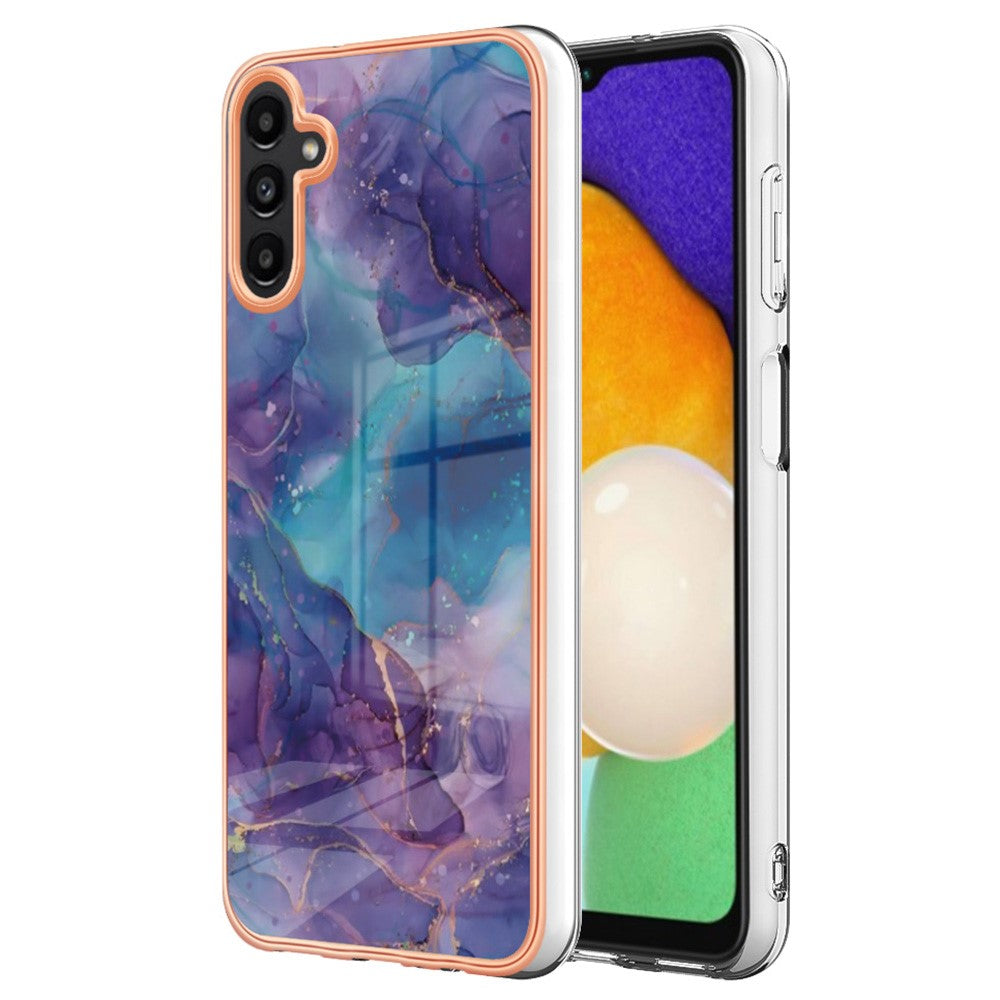 Marble Samsung Galaxy A54 case - Purple