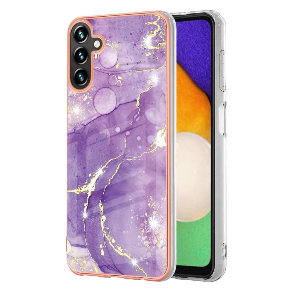 Marble Samsung Galaxy A54 case - Purple Marble