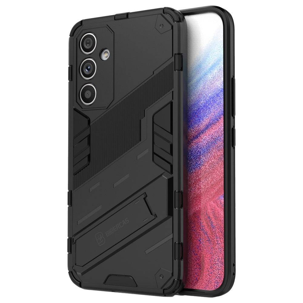 Shockproof hybrid cover with a modern touch for Samsung Galaxy A54 - Black