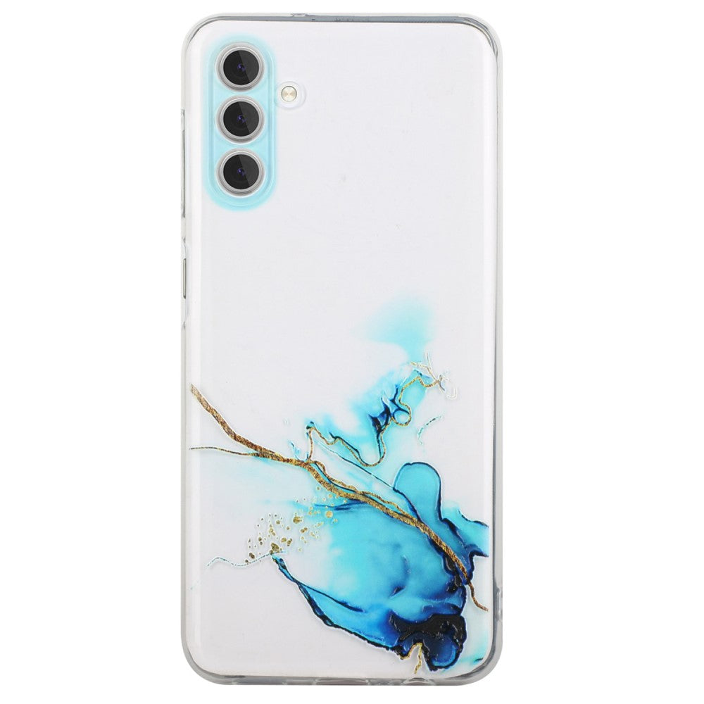 Marble Samsung Galaxy A54 case - Blue