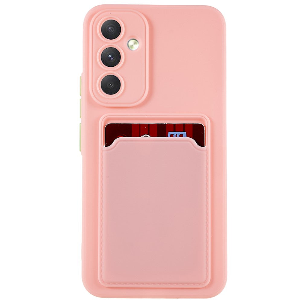 Card holder cover for Samsung Galaxy A54 - Pink