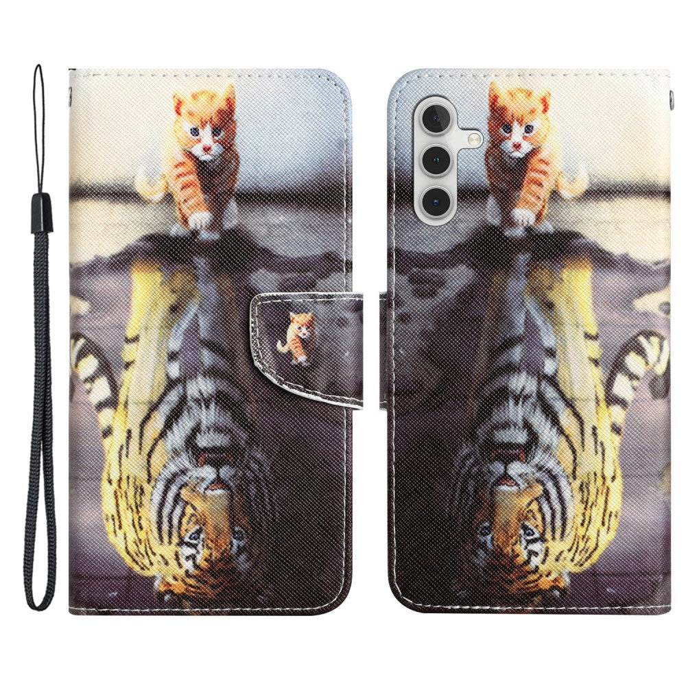Wonderland Samsung Galaxy A54 flip case - Tiger