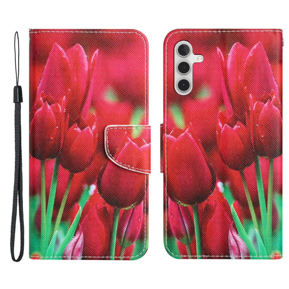 Wonderland Samsung Galaxy A54 flip case - Tulip