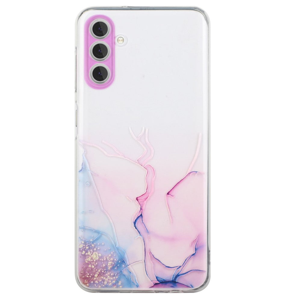 Marble Samsung Galaxy A34 5G case - Pink