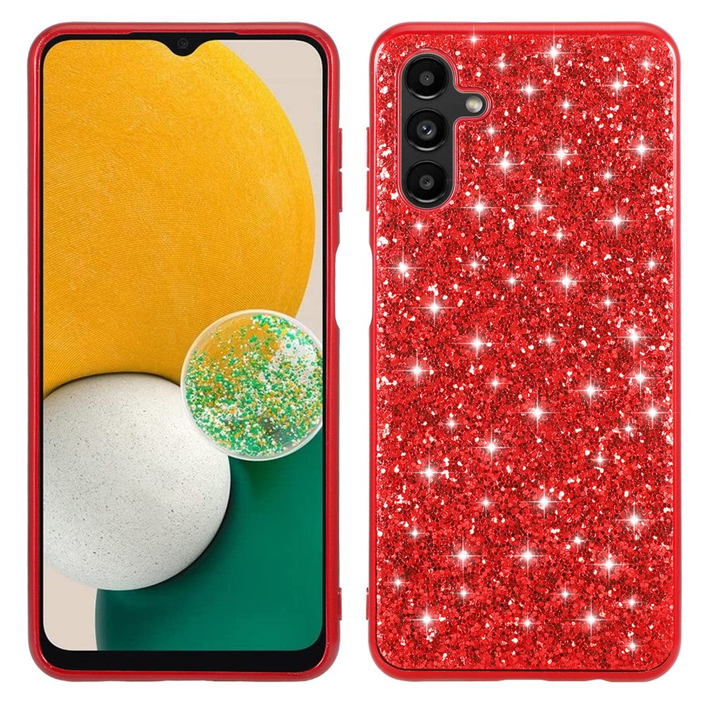 Glitter Samsung Galaxy A34 5G case - Red