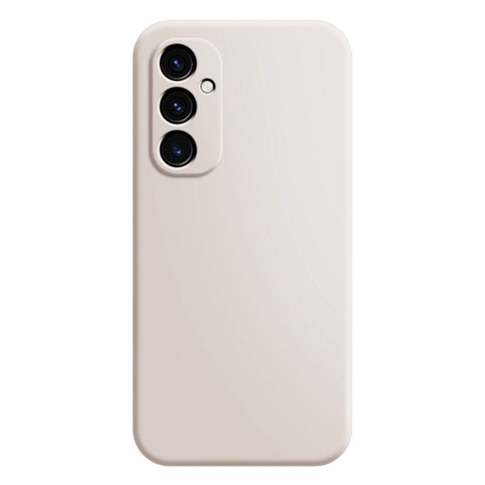 Beveled anti-drop rubberized cover for Samsung Galaxy A34 5G - Beige