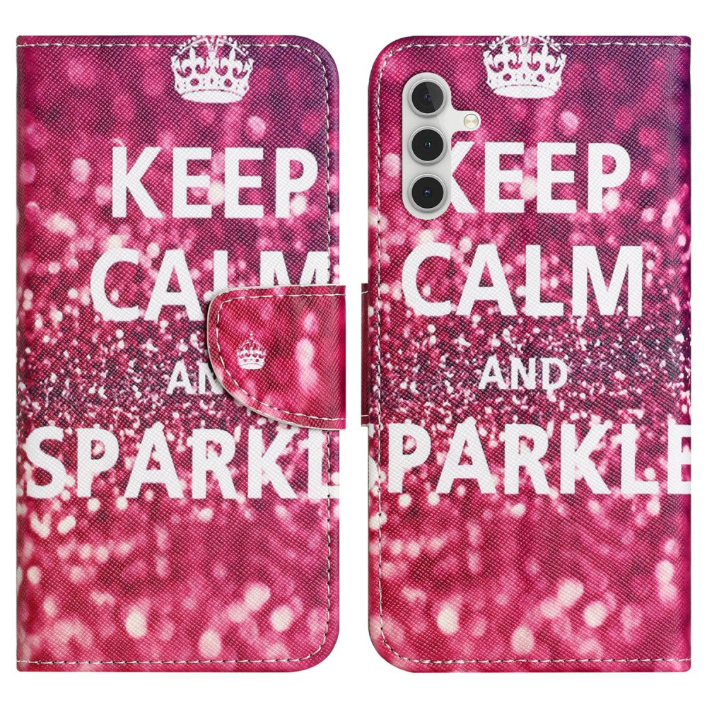 Wonderland Samsung Galaxy A34 5G flip case - Keep Calm and Sparkle