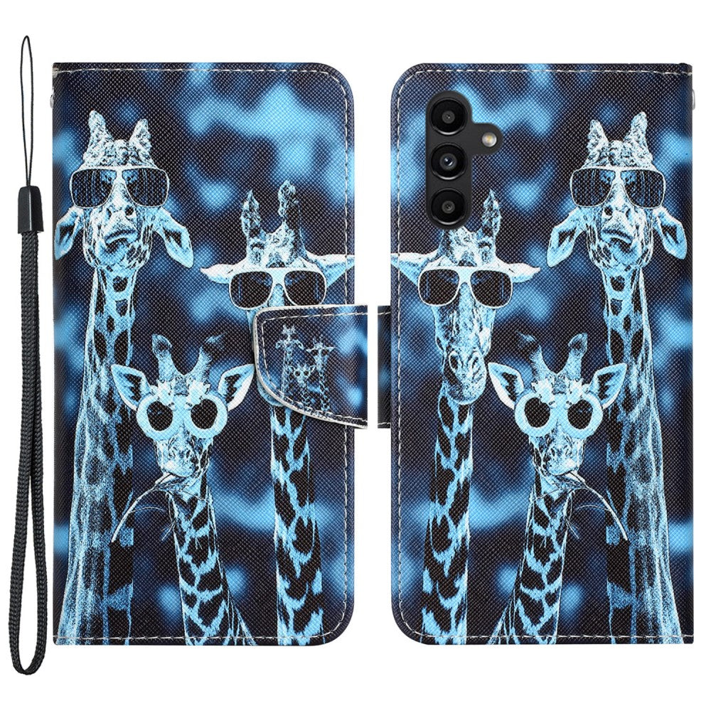 Wonderland Samsung Galaxy A24 4G flip case - Giraffes