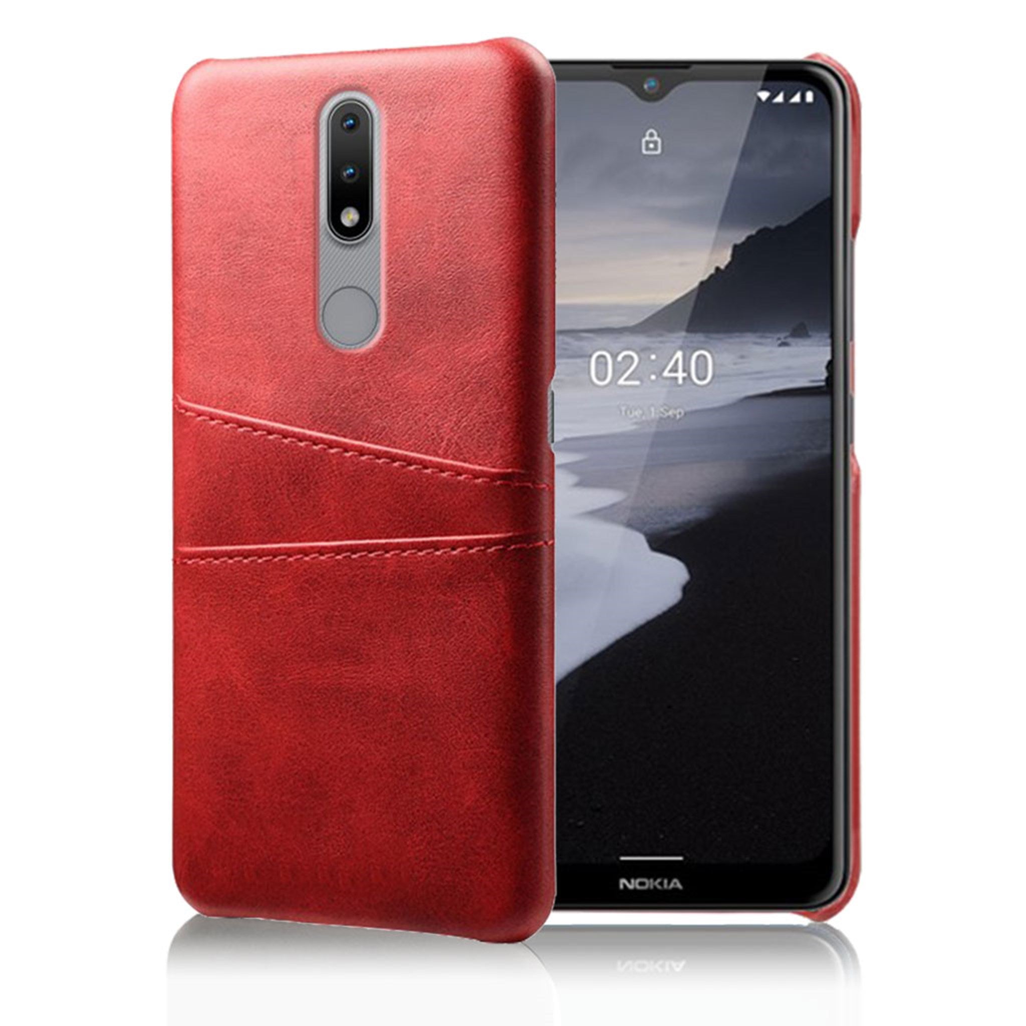 Dual Card case - Nokia 2.4 - Red