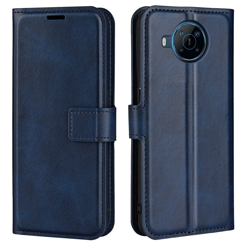 Wallet-style leather case for Nokia X100 - Blue