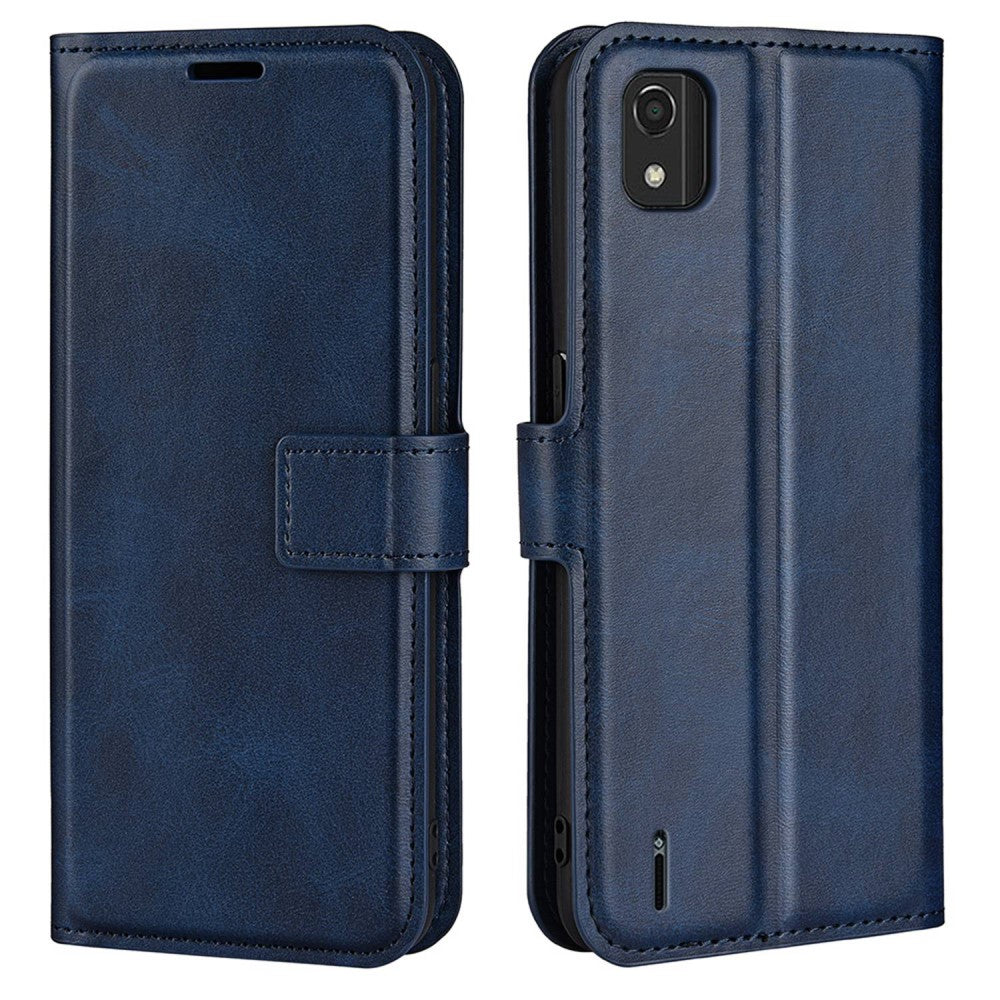 Wallet-style leather case for Nokia C2 2nd Edition - Blue