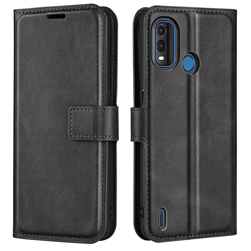 Wallet-style leather case for Nokia G11 Plus - Black