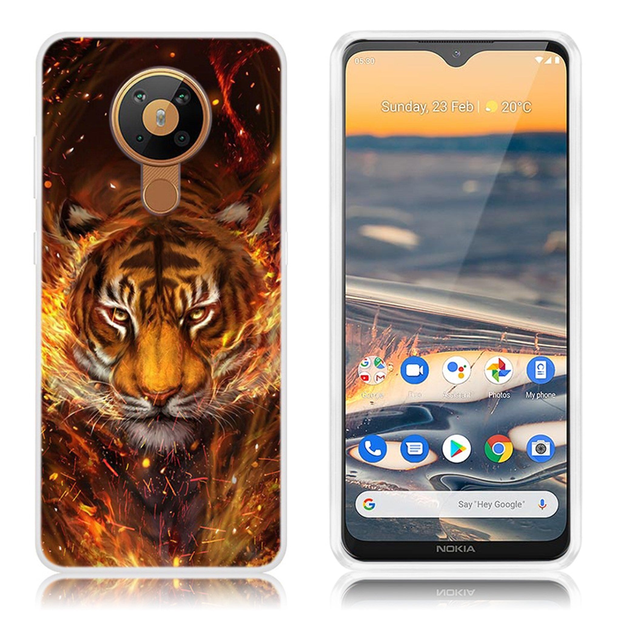 Deco Nokia 5.3 case - Tiger