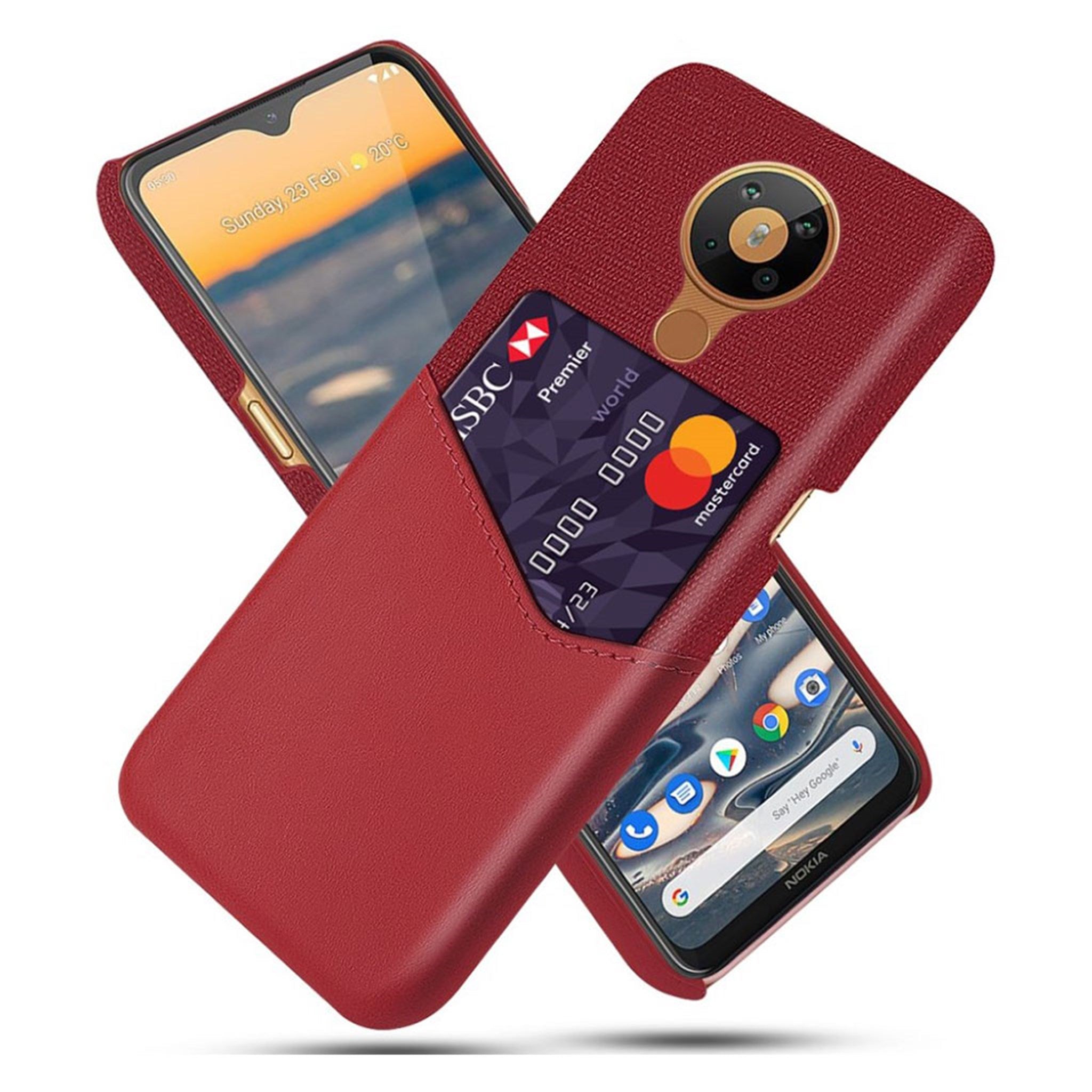 Bofink Nokia 5.3 Card cover - Red