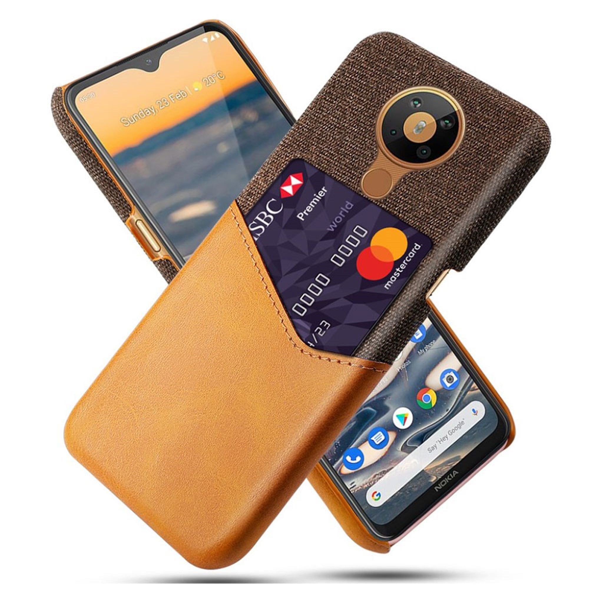 Bofink Nokia 5.3 Card cover - Brown