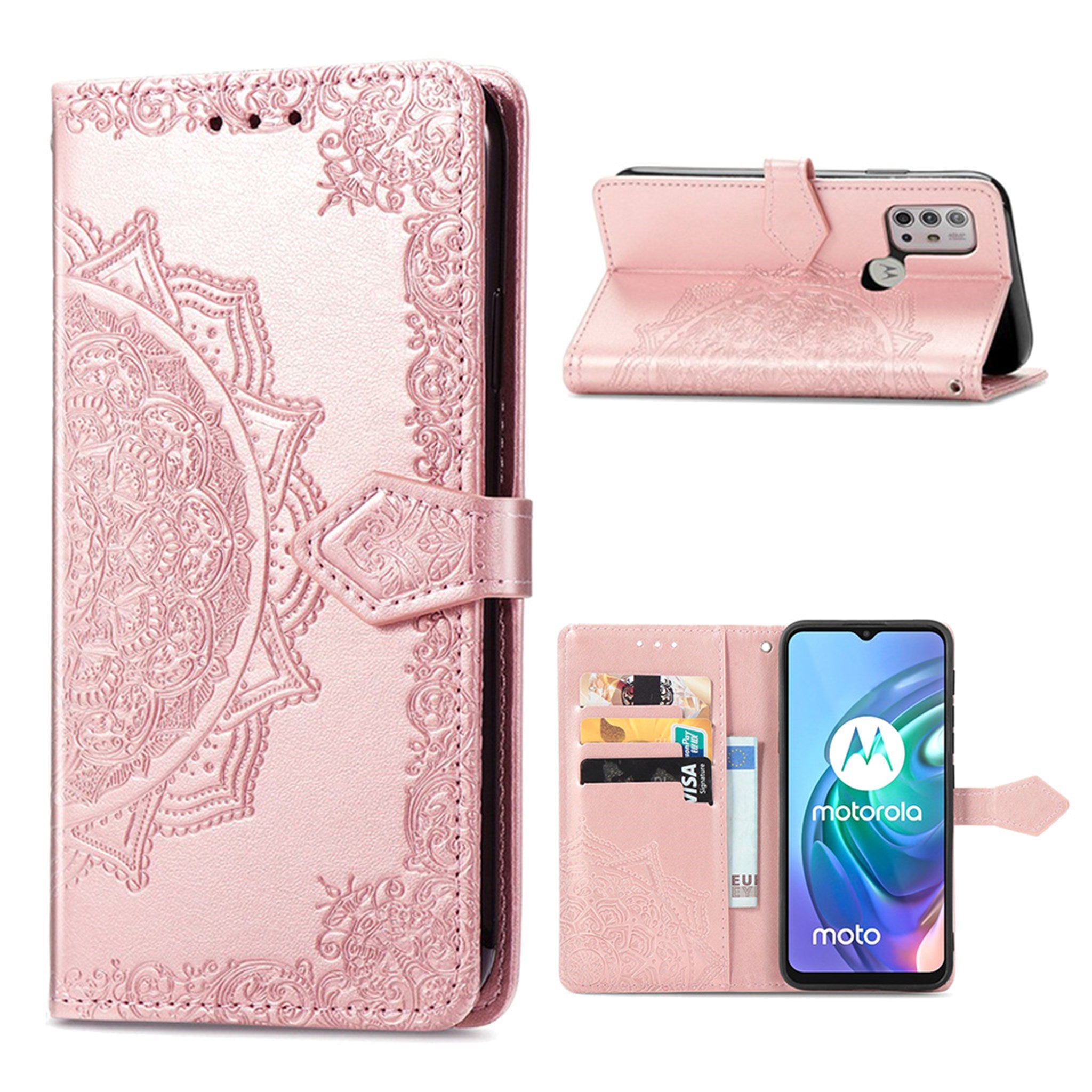 Butterfly Motorola Moto G30 flip case - Rose Gold