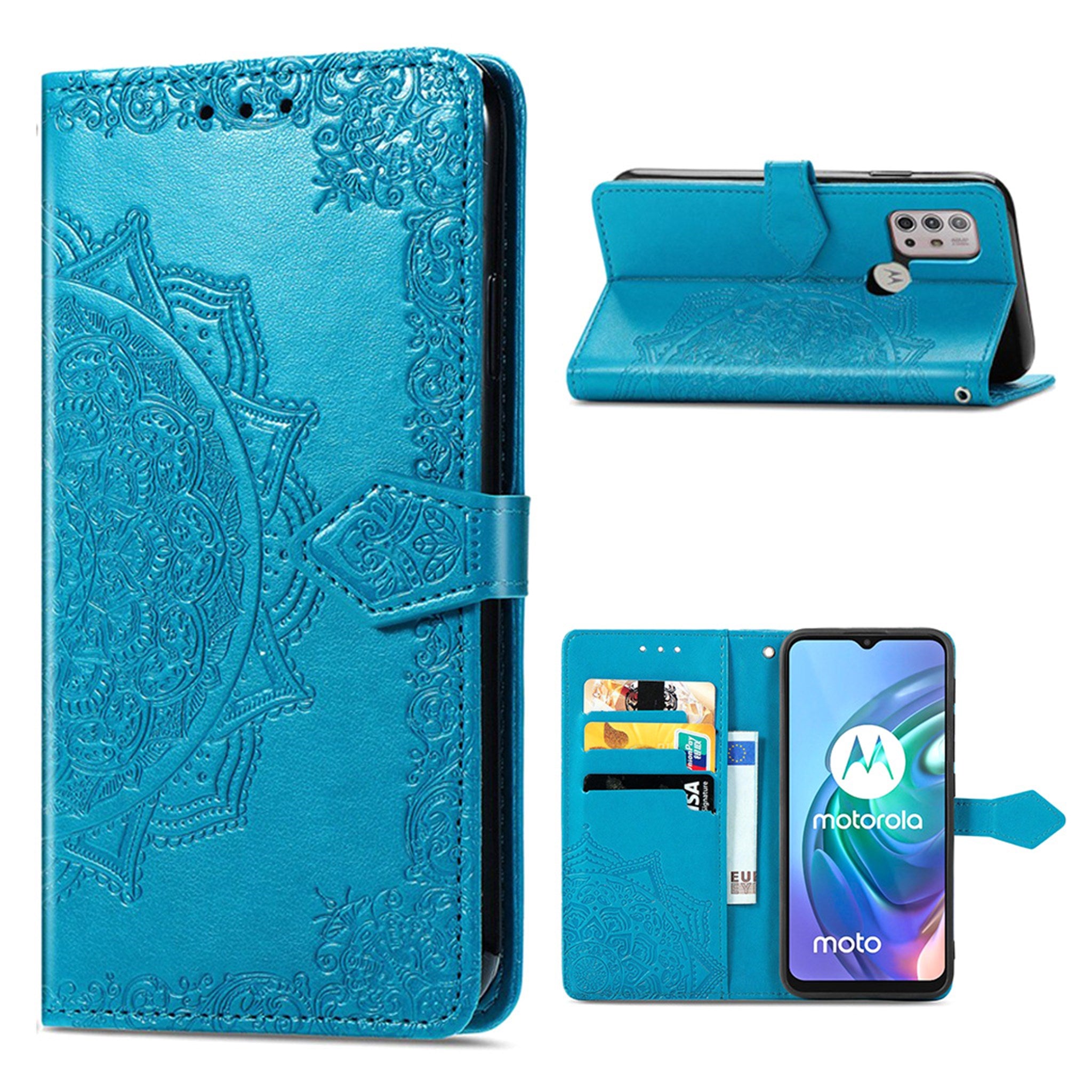 Butterfly Motorola Moto G30 flip case - Blue