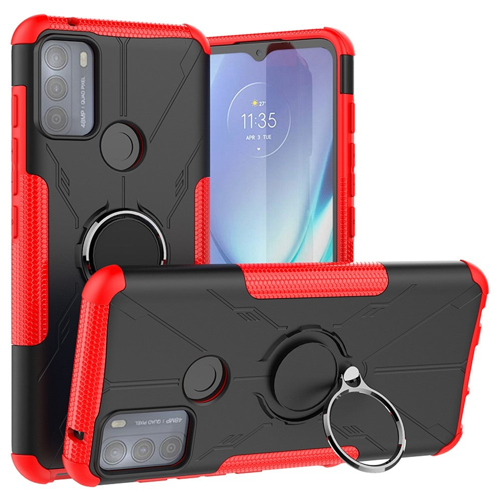 Kickstand cover with magnetic sheet for Motorola Moto G50 - Red