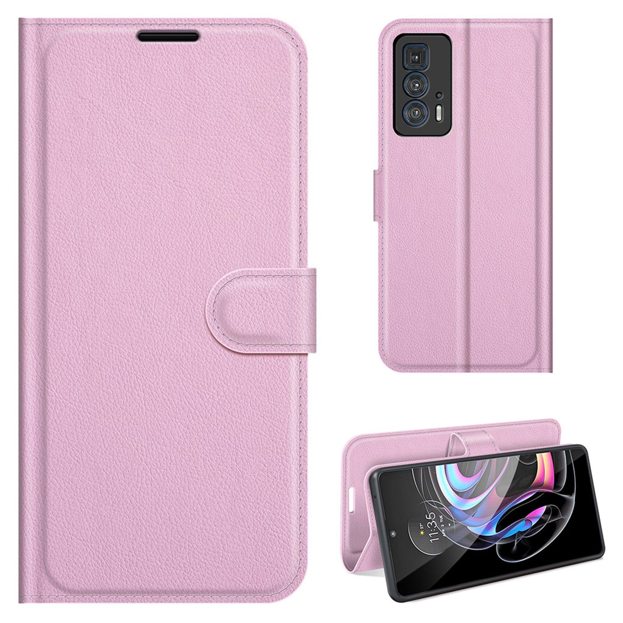 Classic Motorola Edge 20 Pro flip case - Pink