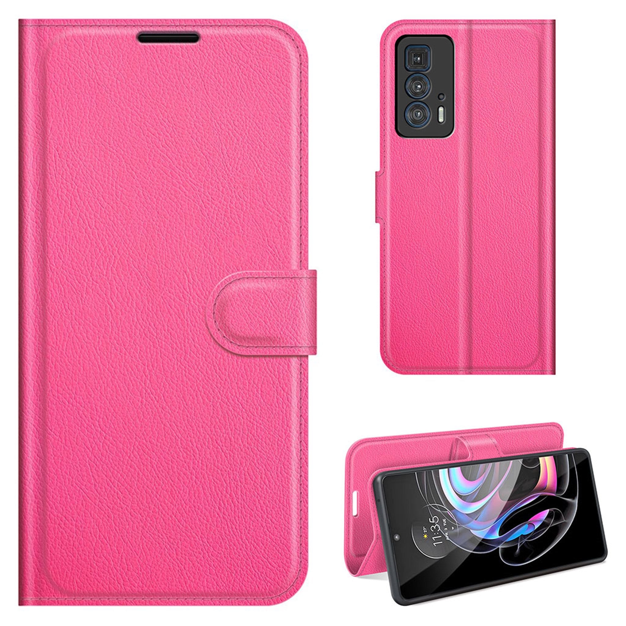 Classic Motorola Edge 20 Pro flip case - Rose