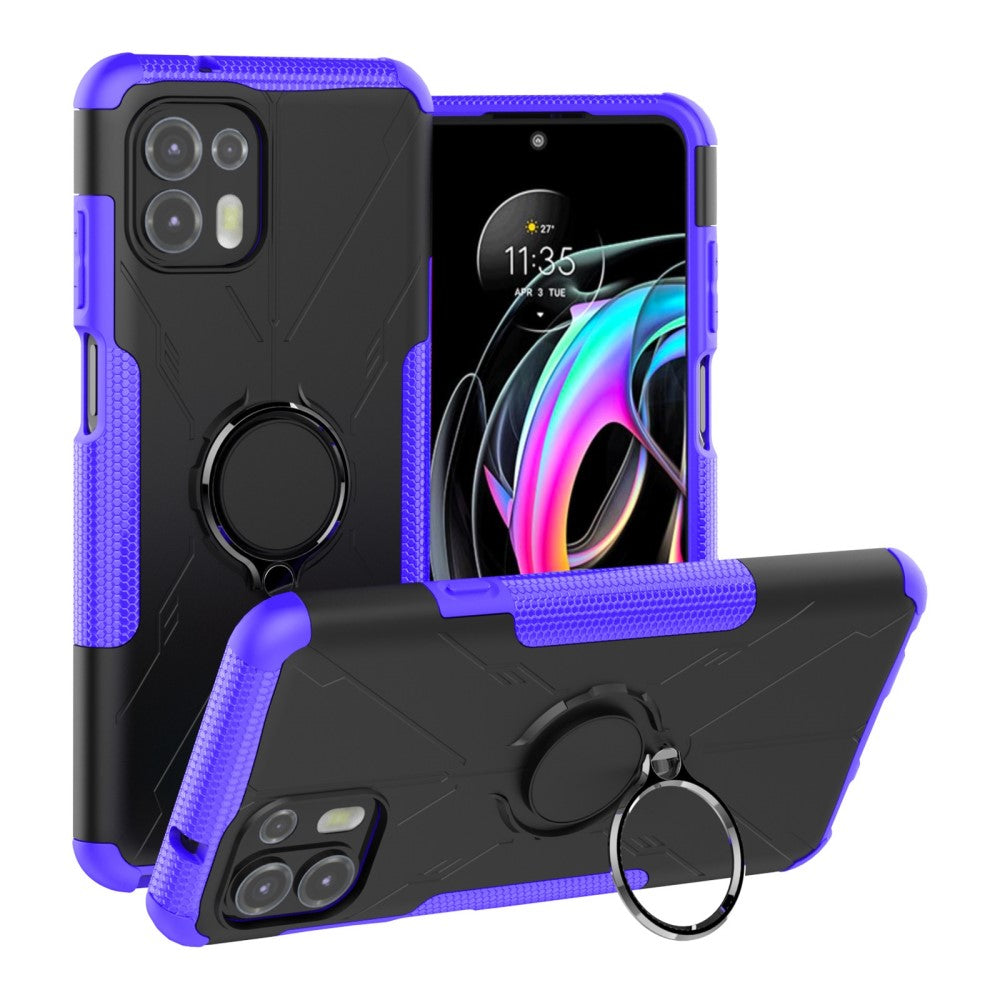 Kickstand cover with magnetic sheet for Motorola Edge 20 Lite - Purple