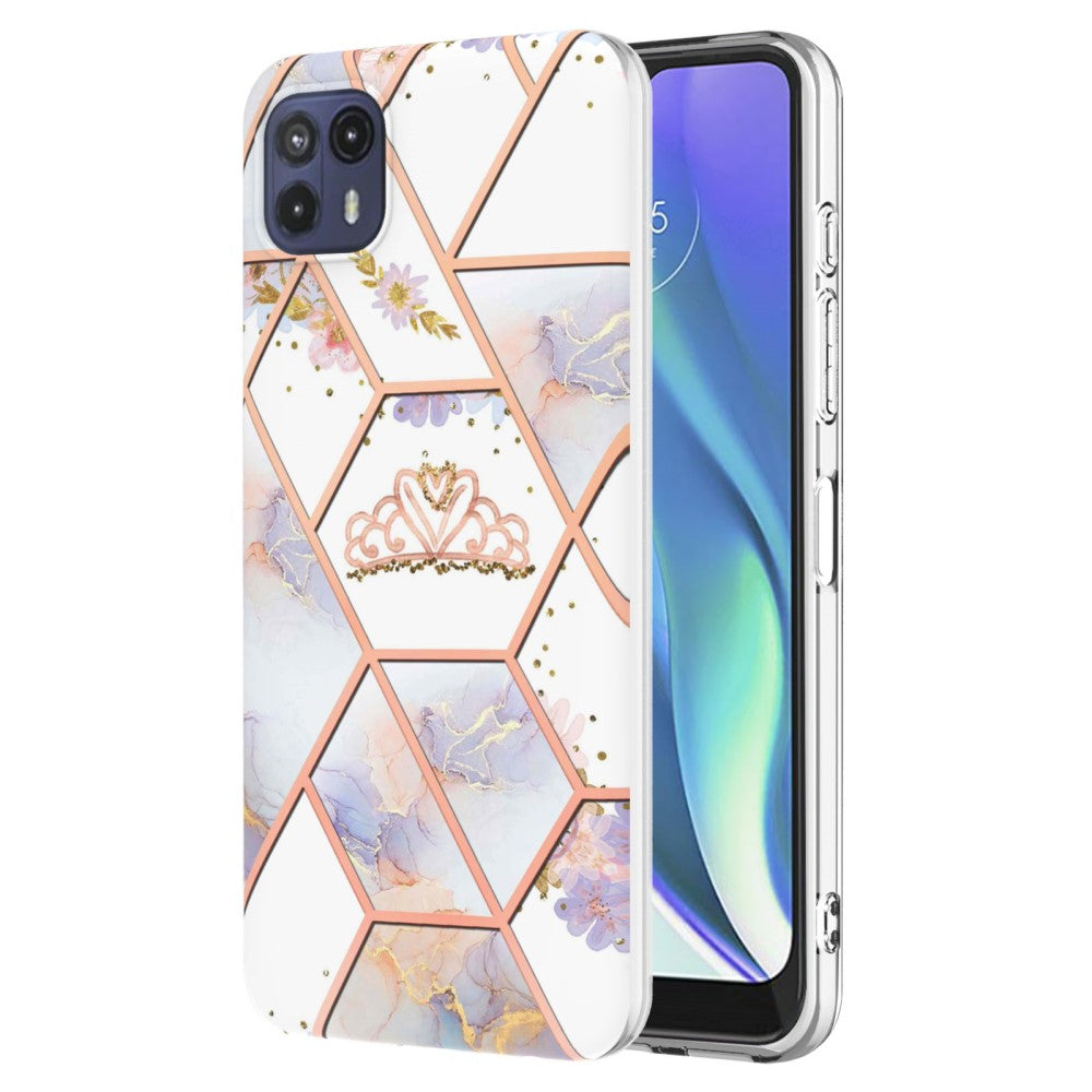 Marble Motorola Moto G50 5G case - Crown