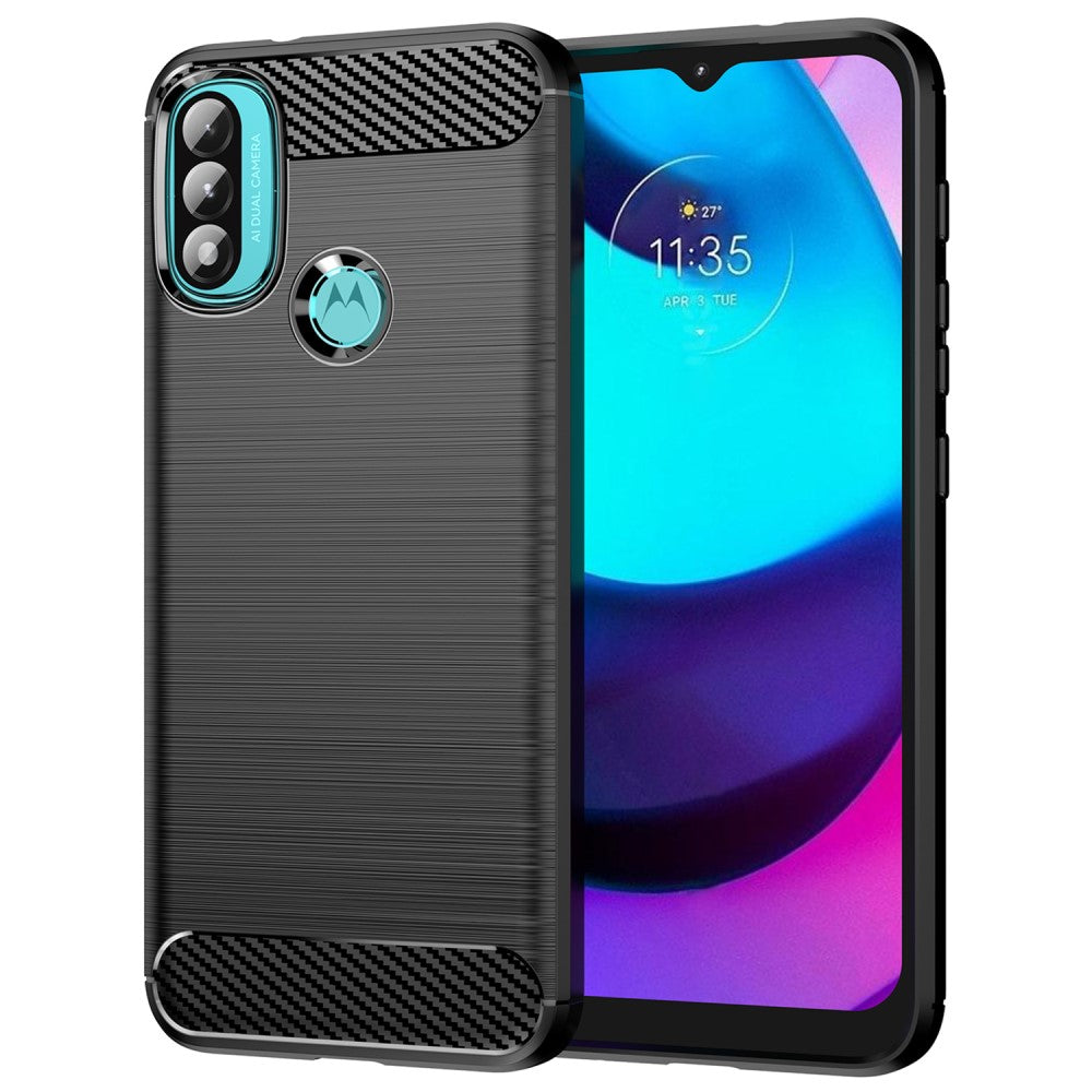 Carbon Flex case - Motorola Moto E30 / E20 / E40 - Black