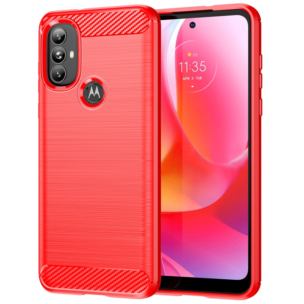 Carbon Flex case - Motorola Moto G Power (2022) - Red