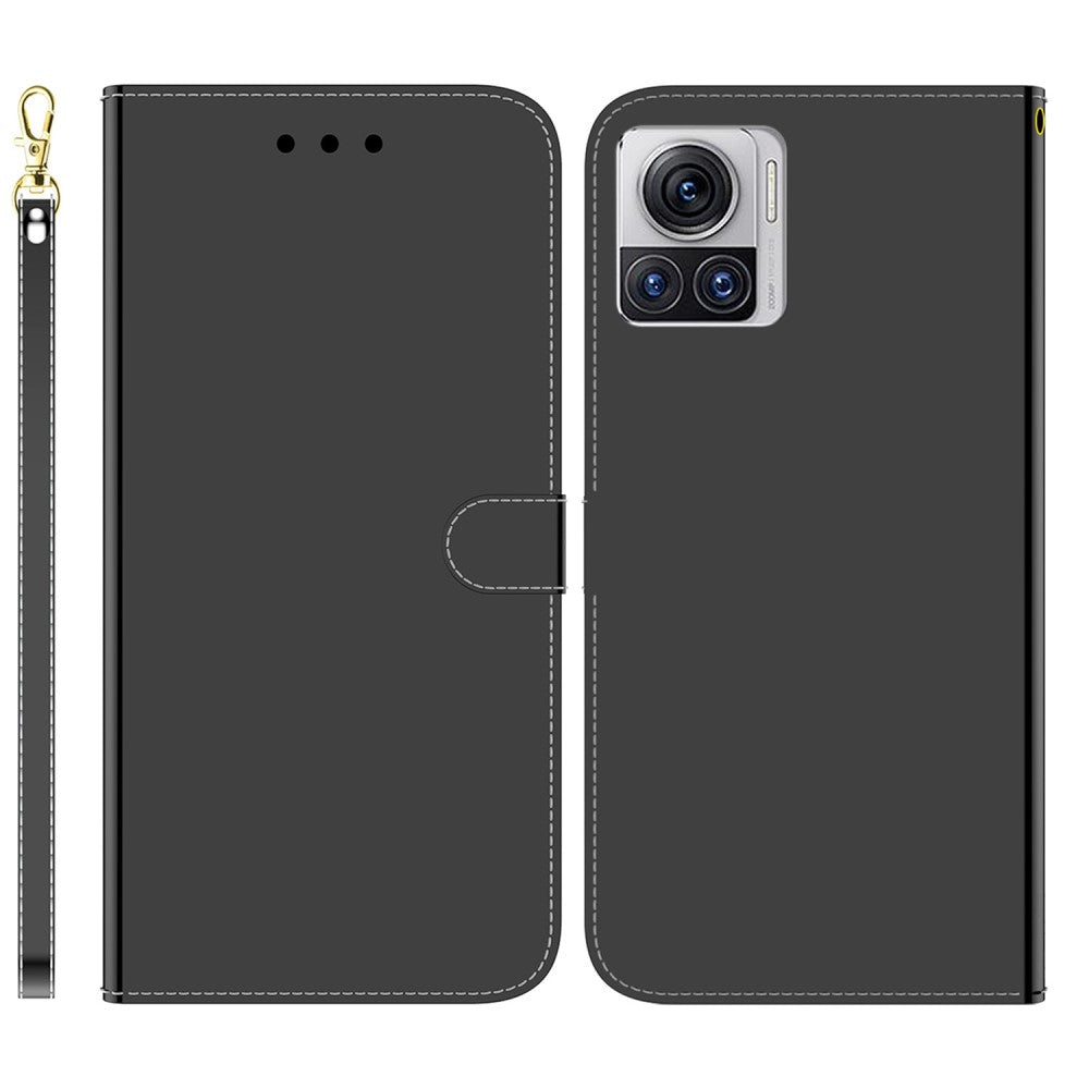 Mirror Motorola Edge 30 Ultra / X30 Pro flip case - Black