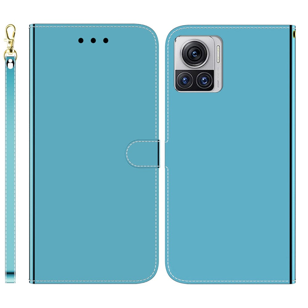 Mirror Motorola Edge 30 Ultra / X30 Pro flip case - Blue