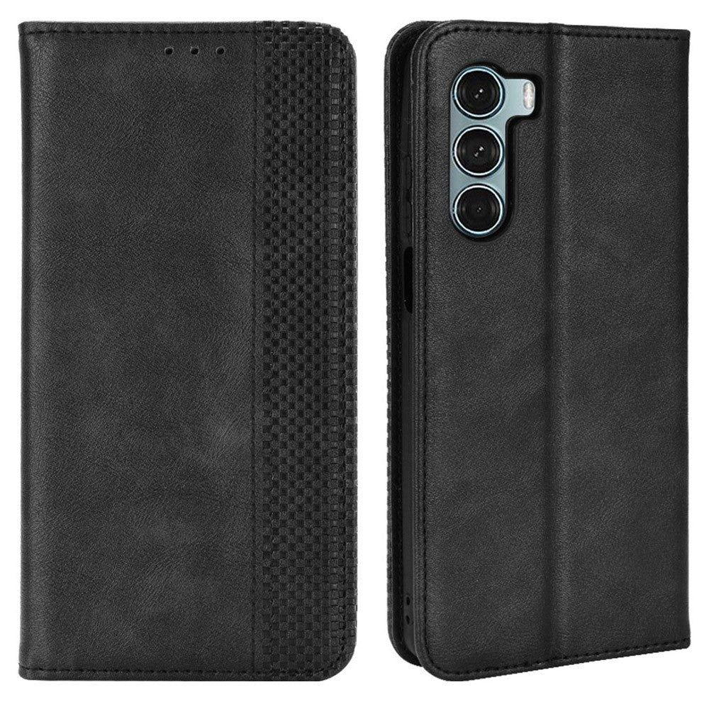 Bofink Vintage Motorola Moto G200 5G / Edge S30 leather case - Black