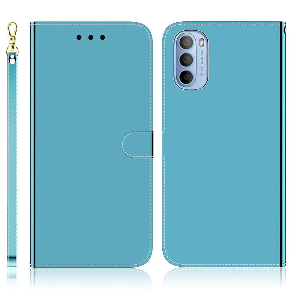 Mirror Motorola Moto G41 / G31 flip case - Blue