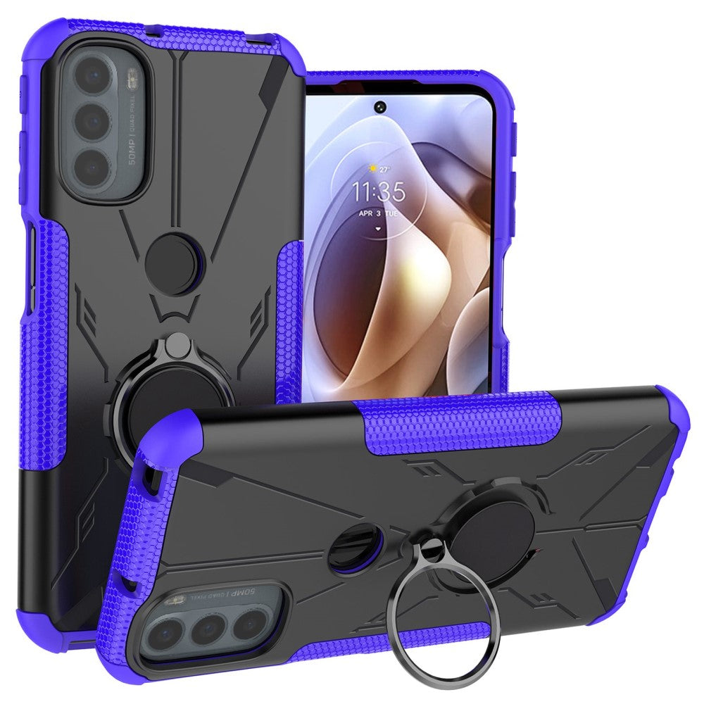Kickstand cover with magnetic sheet for Motorola Moto G41 / G31 - Purple