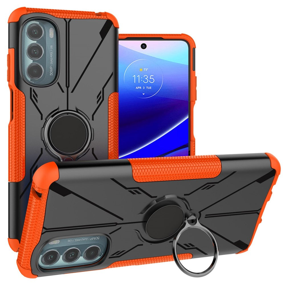 Kickstand cover with magnetic sheet for Motorola Moto G Stylus 5G (2022) - Orange