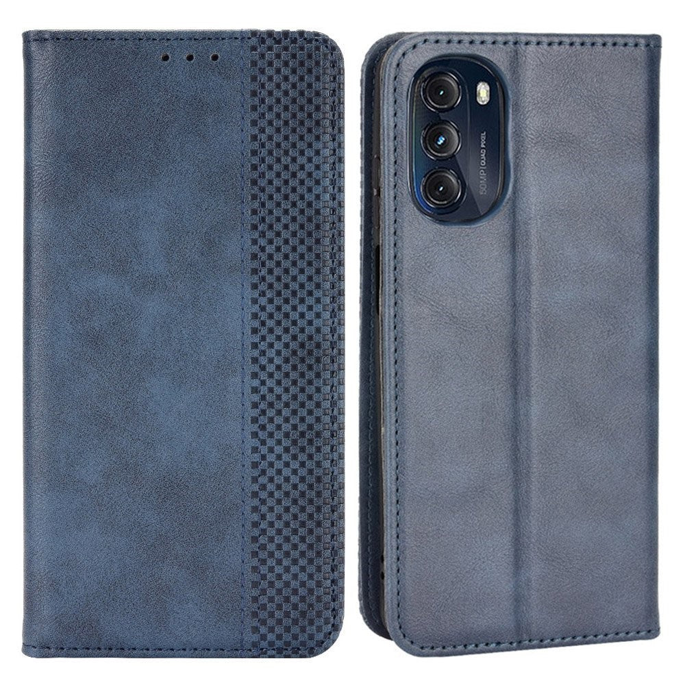 Bofink Vintage Motorola Moto G (2022) leather case - Blue