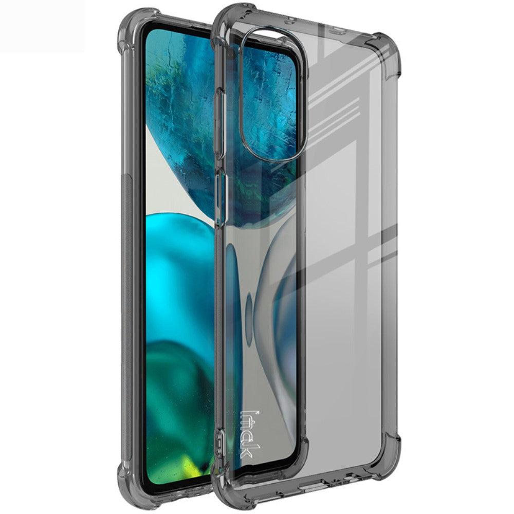 IMAK Airbag Cover for Motorola Moto G82 / G52 - Transparent Black