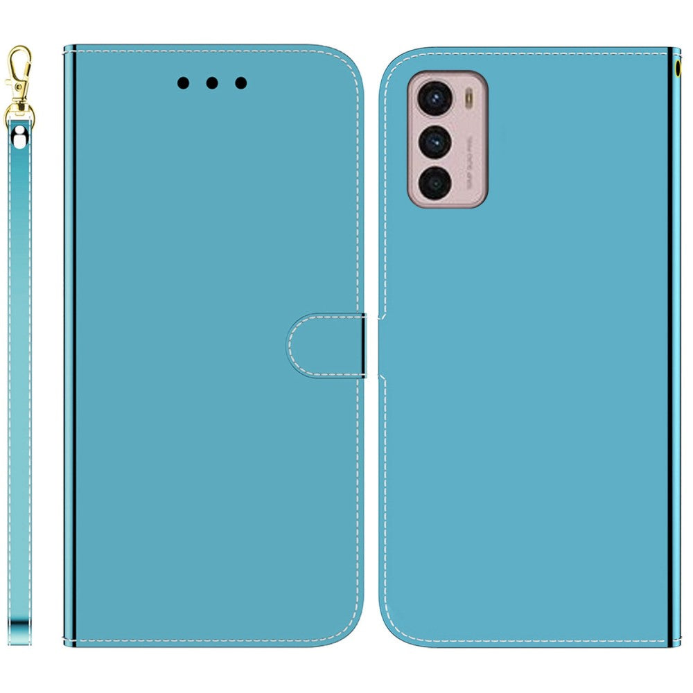 Mirror Motorola Moto G42 flip case - Blue