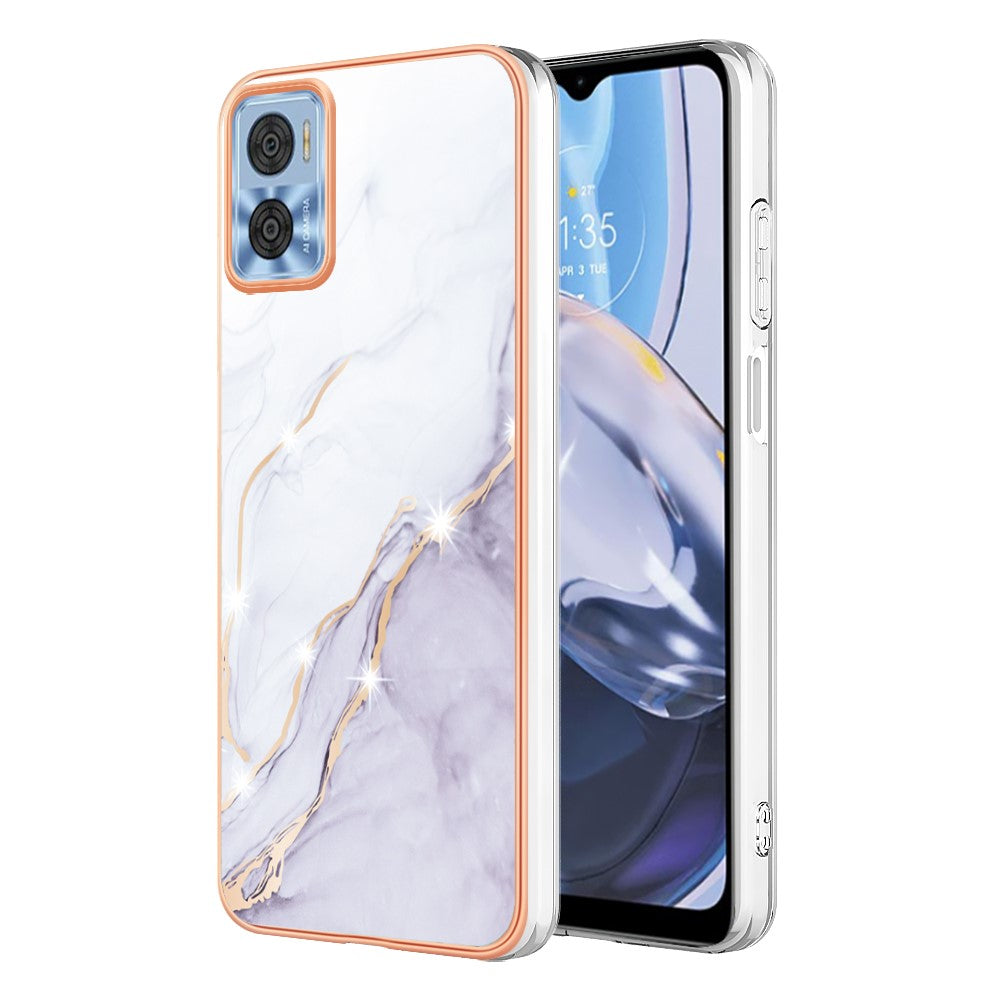 Marble Motorola Moto E22 / E22i case - White Marble