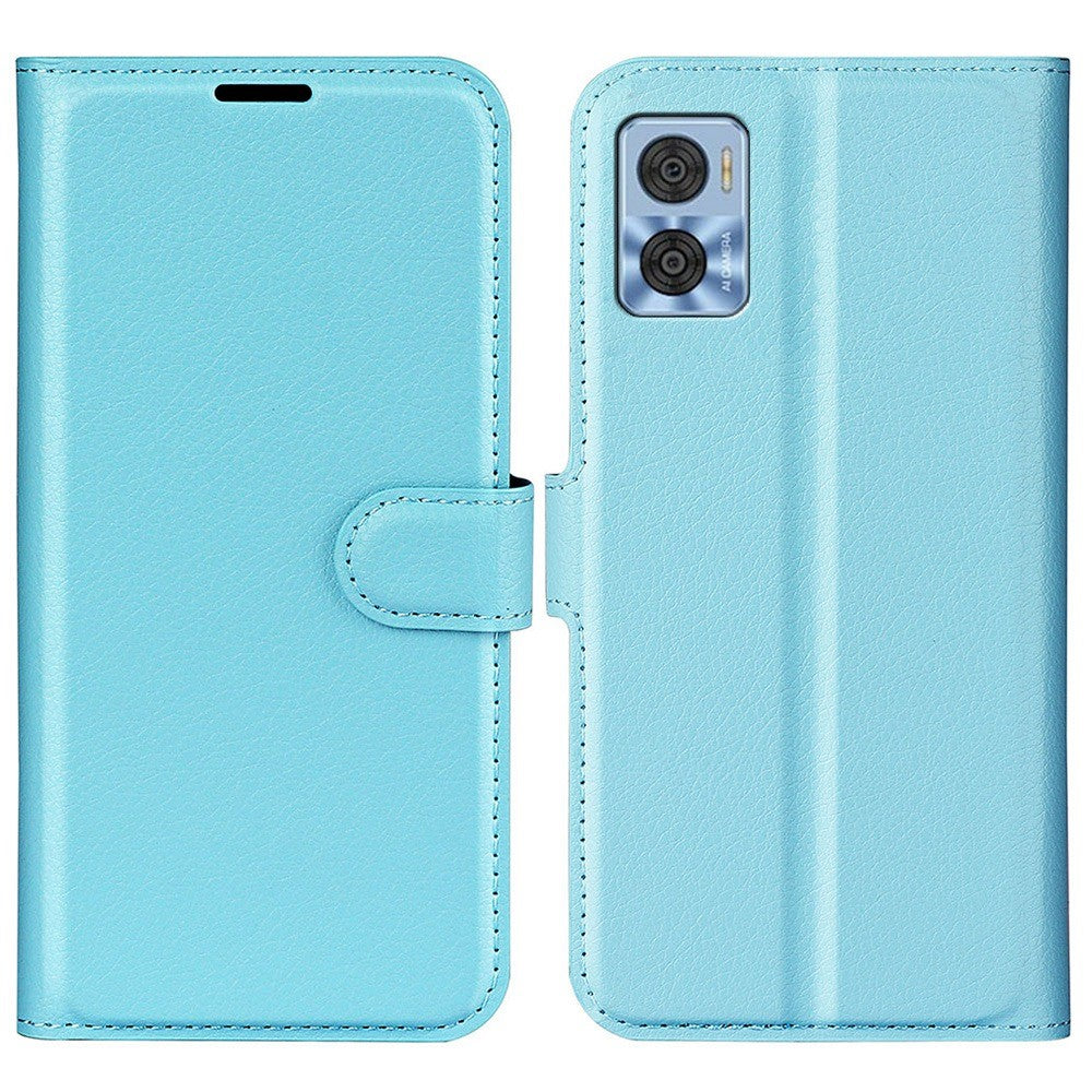 Classic Motorola Moto E22 flip case - Blue