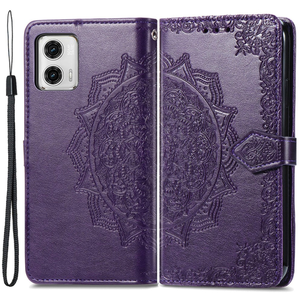 Mandala Motorola Moto G73 Flip case - Purple