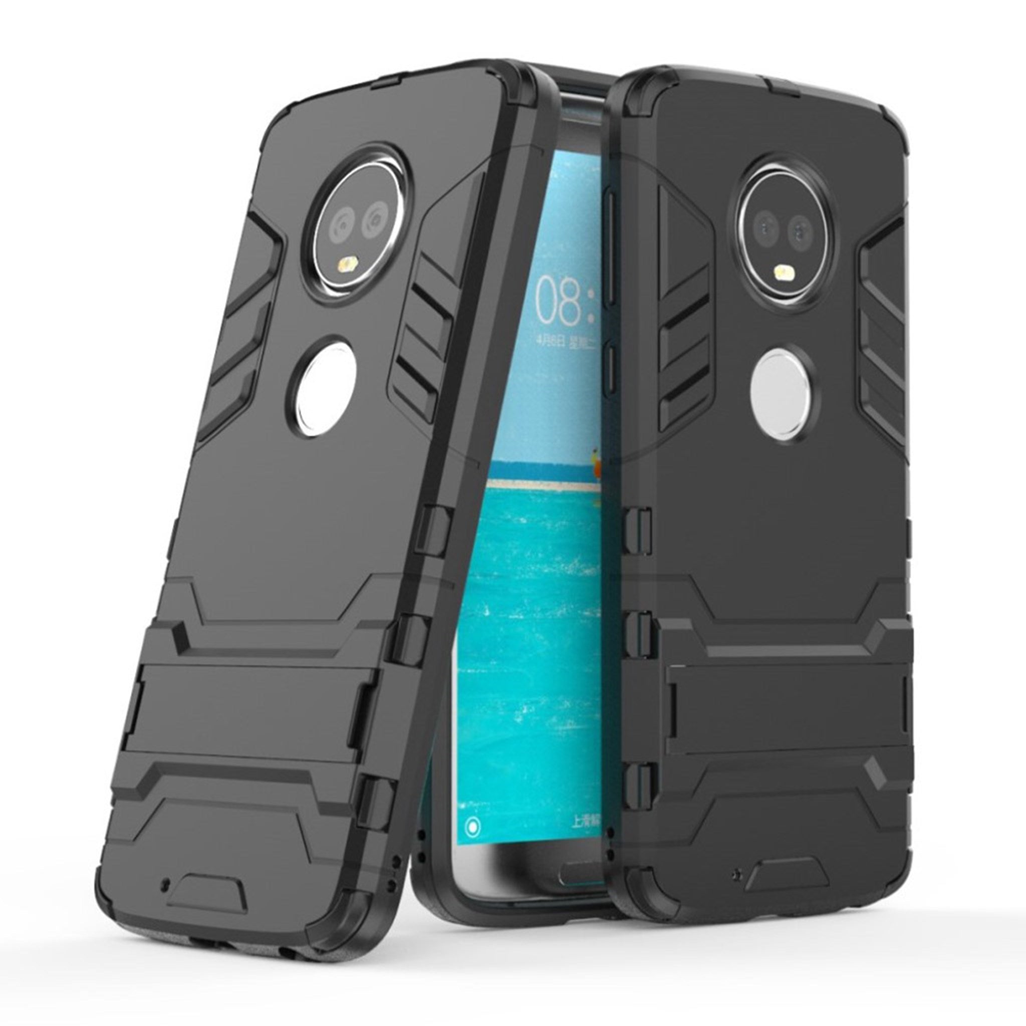 Motorola Moto G6 hybrid case - Black