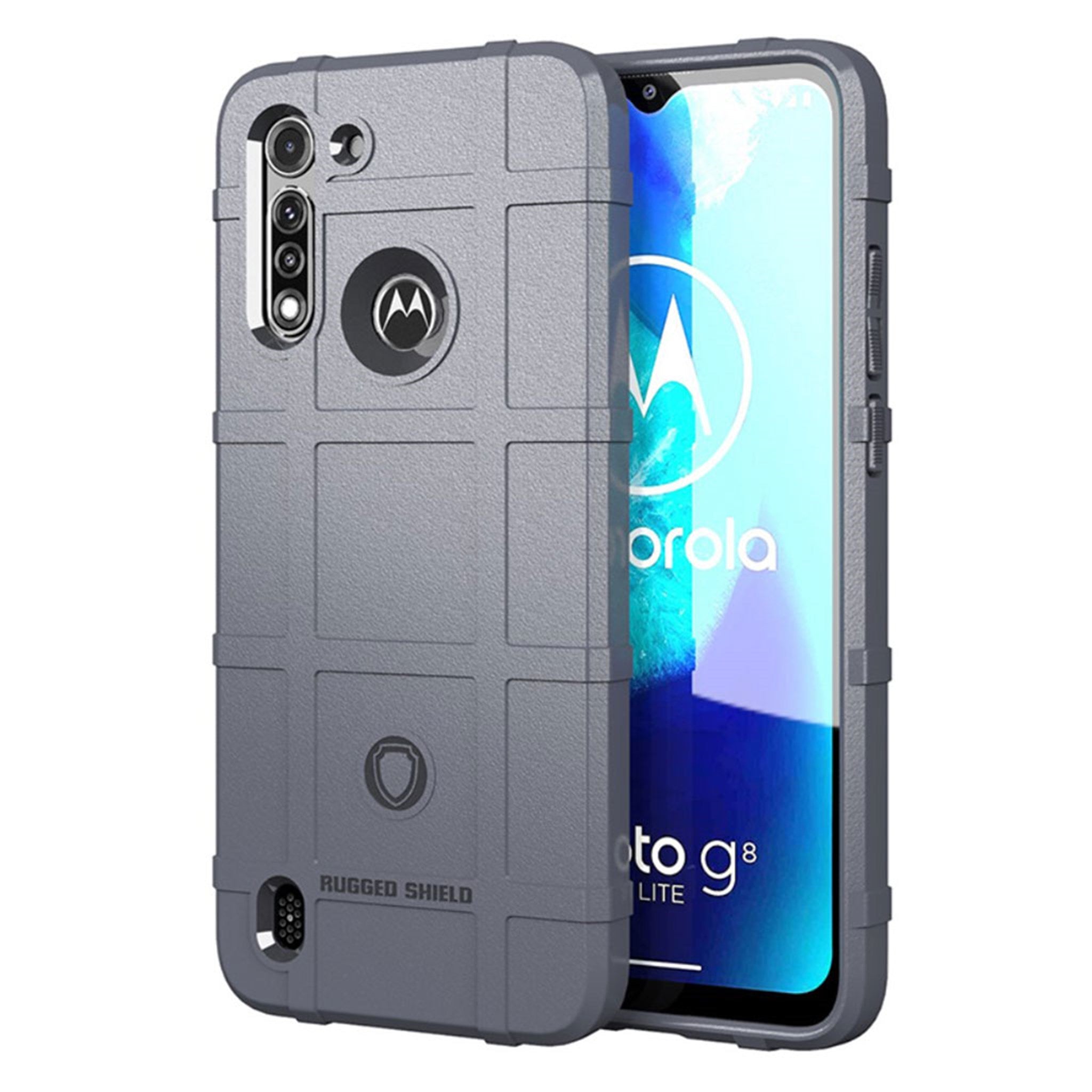 Rugged Shield case - Motorola Moto G8 Power Lite - Grey