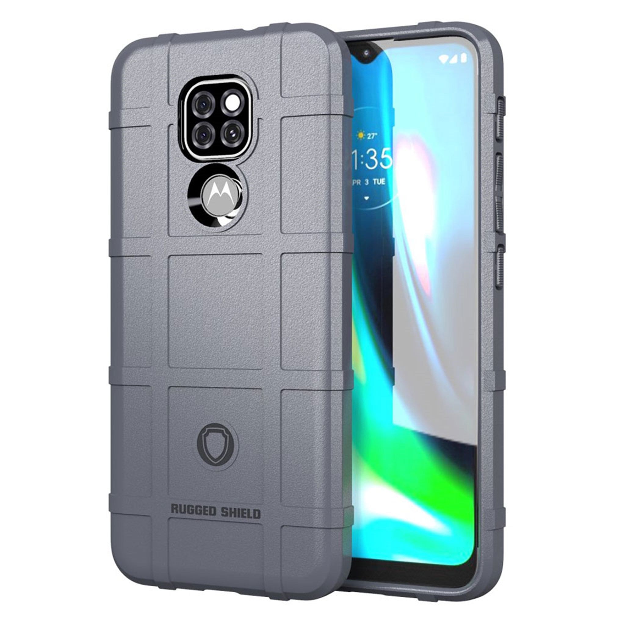 Rugged Shield case - Motorola Moto G9 Play / E7 Plus - Grey