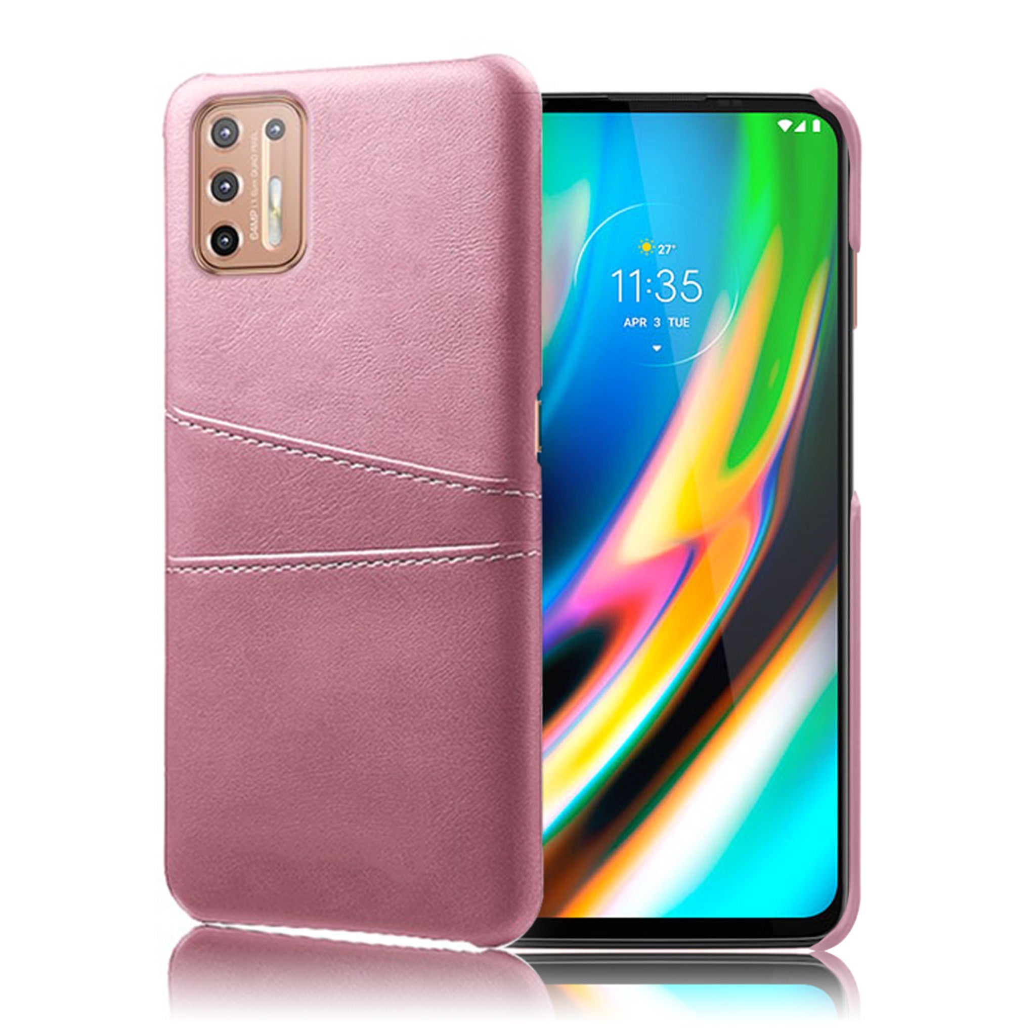 Dual Card case - Motorola Moto G9 Plus - Rose Gold