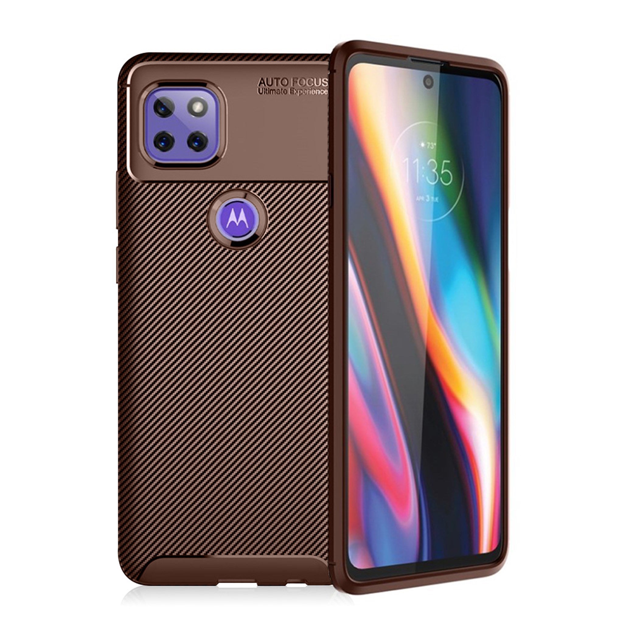 Carbon Shield Motorola Moto G 5G case - Brown