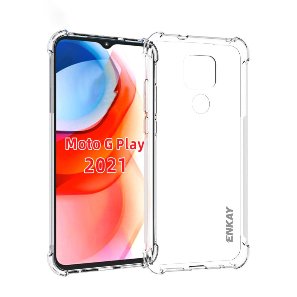 ENKAY clear drop-proof case for Motorola Moto G Play (2021)